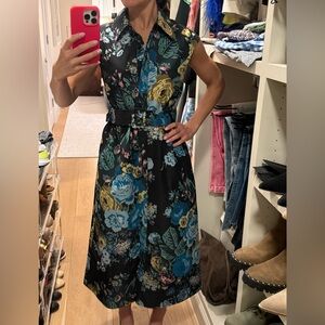 Tuckernuck Black Verdant Floral Chloe Dress in Black Bouquet Floral Size XXS